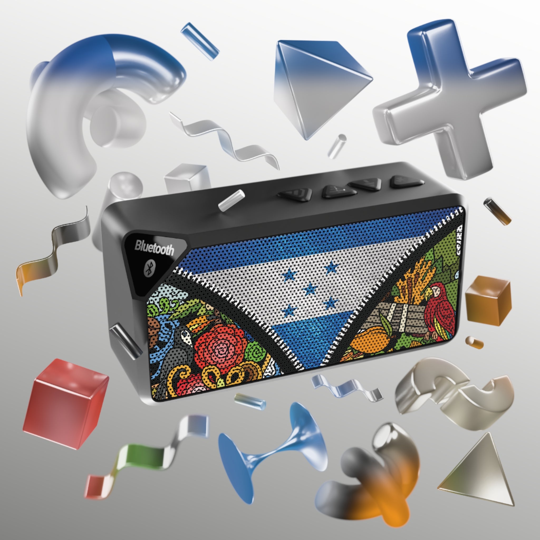 Honduran Art Bluetooth Speaker, Unique Wireless Speaker, Great for Music Lovers, Home Decor, Gifts for Techies, Birthday Gifts, Party