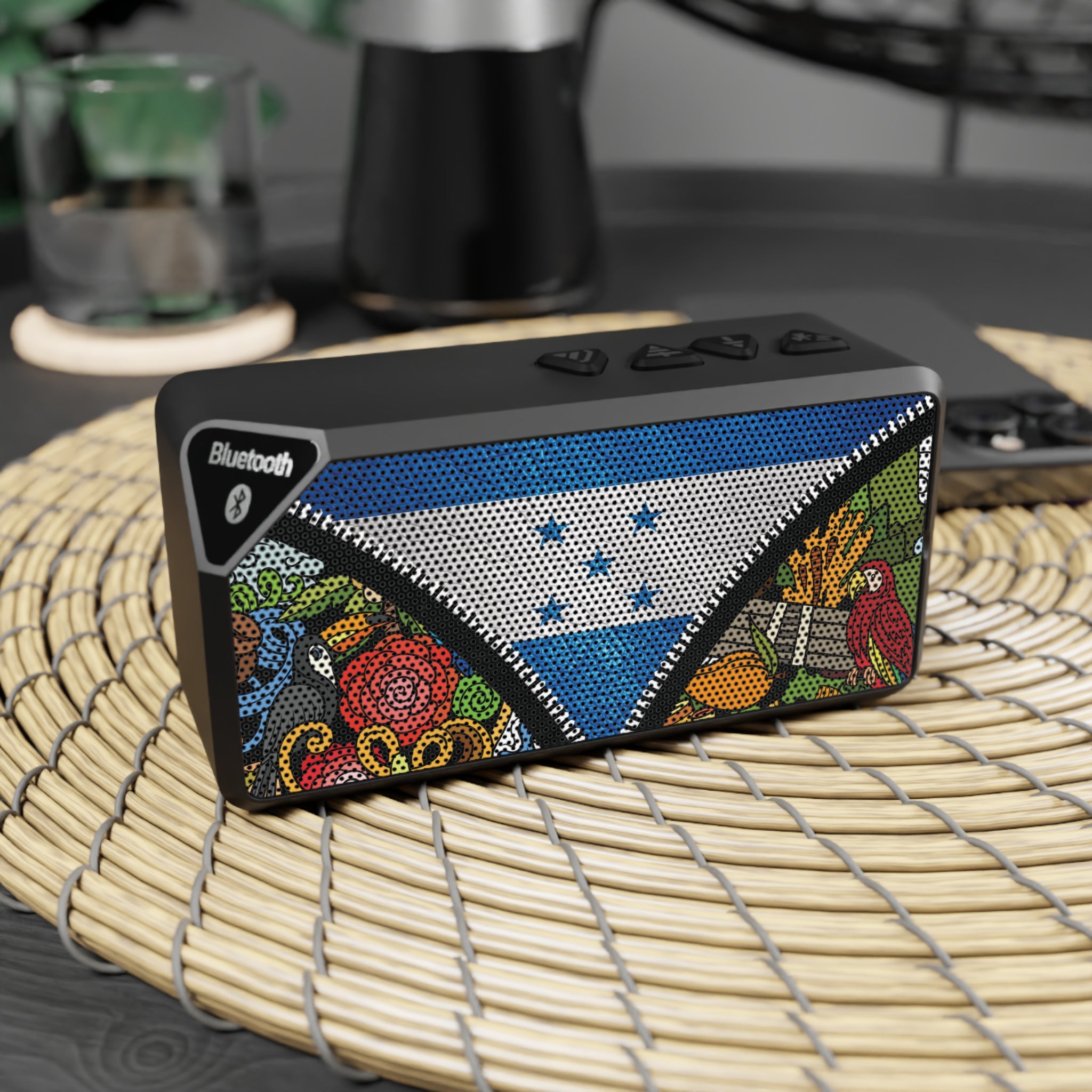 Honduran Art Bluetooth Speaker, Unique Wireless Speaker, Great for Music Lovers, Home Decor, Gifts for Techies, Birthday Gifts, Party
