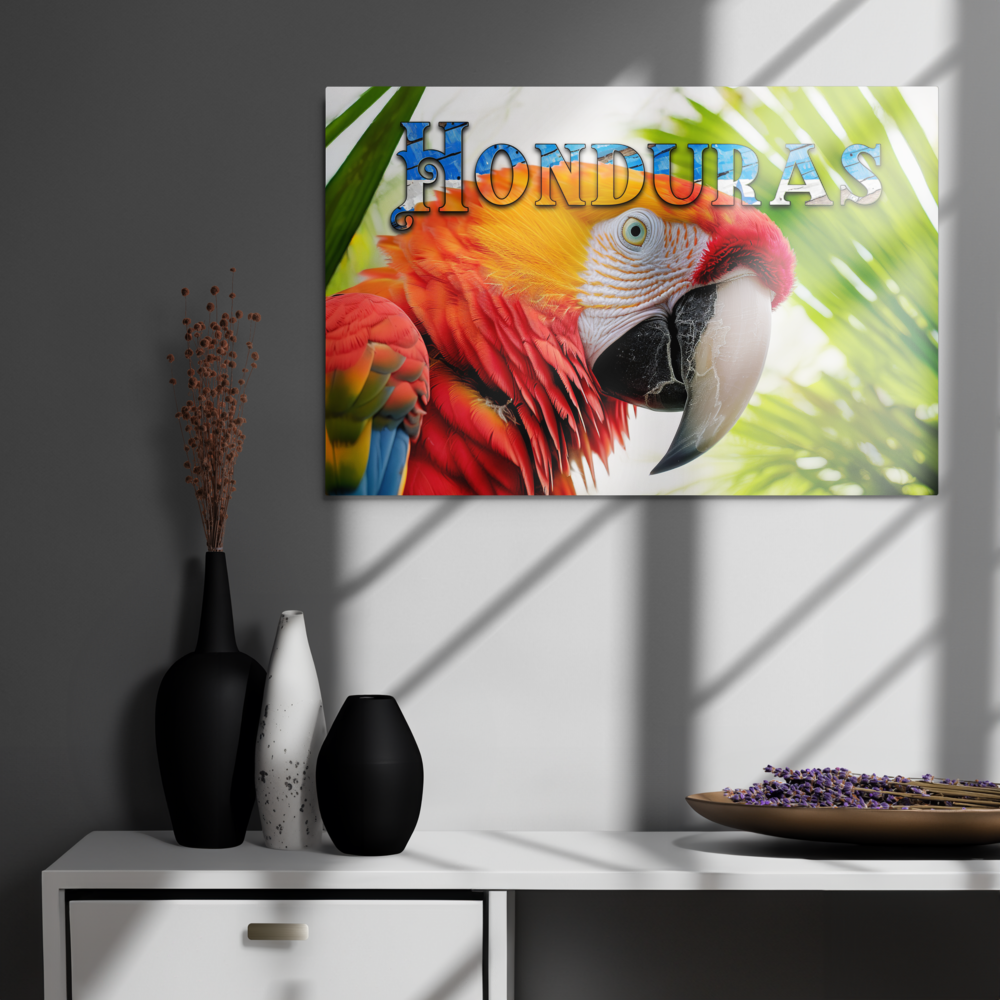 Stunning Honduras Macaw Metal Wall Decor – Infuse Your Space with Nature's Beauty and Vivid Colors