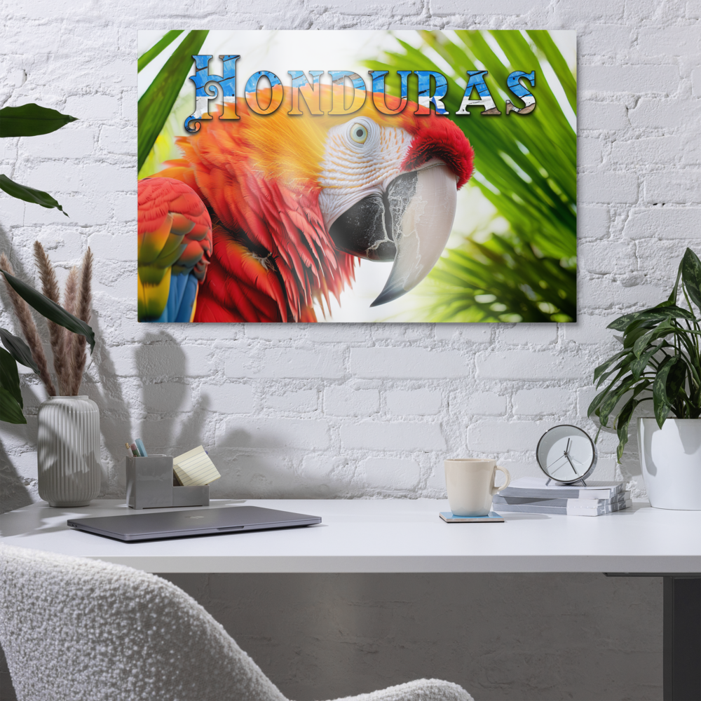 Stunning Honduras Macaw Metal Wall Decor – Infuse Your Space with Nature's Beauty and Vivid Colors