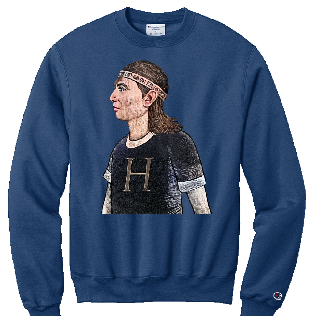 NAVY HEATHER - FRONT
