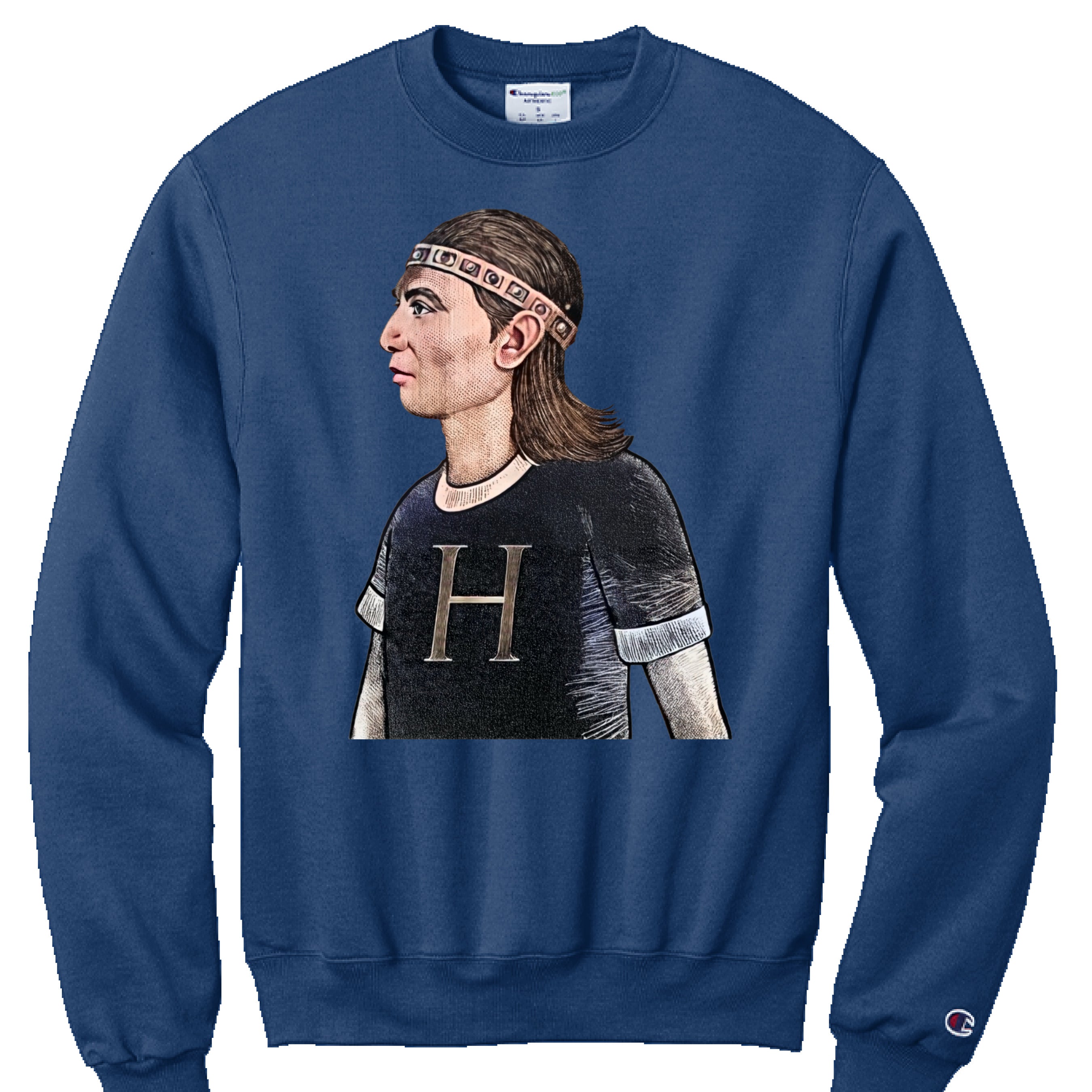 NAVY HEATHER - FRONT